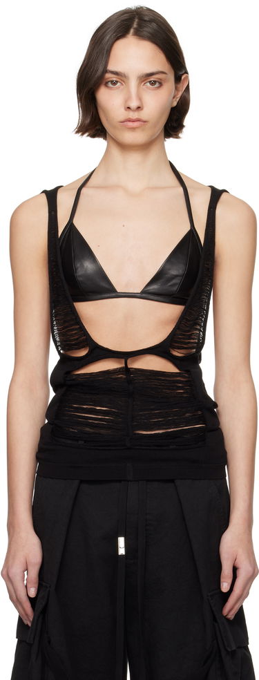 Tanktop Rick Owens Rick Owens Hollywood Tanja Strapless Top Sort | RO01E7618 KGRIDM, 0