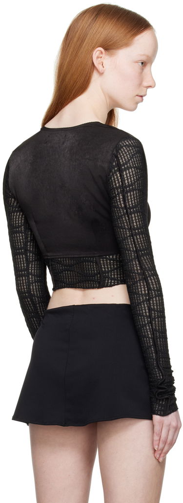 T-shirt GUIZIO Guizio Archangel Swirl Long Sleeve Top Sort | DGF21B928, 2