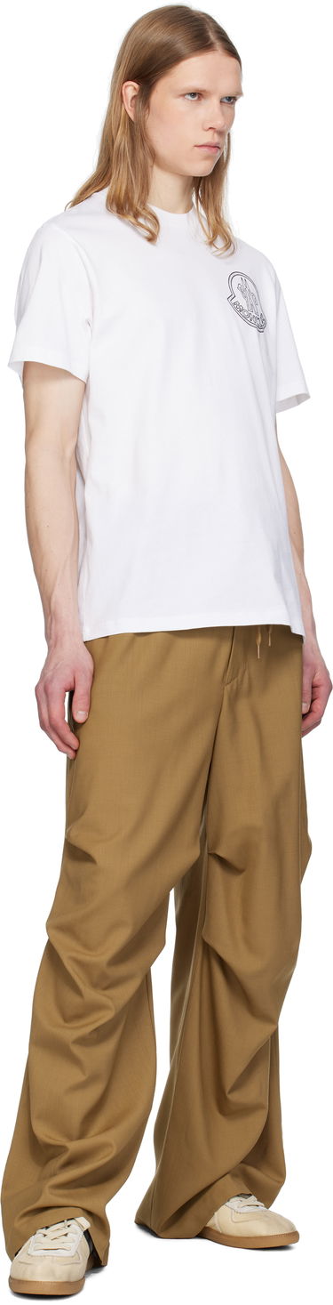 T-shirt Moncler Moncler Archivio Creativo T-Shirt Hvid | K10918C0005689AJS, 4