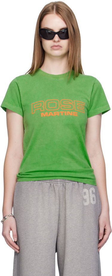 T-shirt Martine Rose Martine Rose Shrunken T-Shirt Grøn | 629JE01400CW, 0