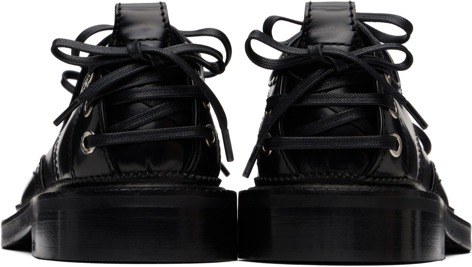 Tøj Simone Rocha Simone Rocha Multi-Lace Cutout Brogues Sort | BRG12 0740, 1