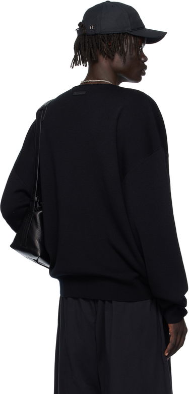 Sweater Fear of God Fear of God ESSENTIALS Long Sleeve Crewneck Sweater Sort | 192SP256490F, 2
