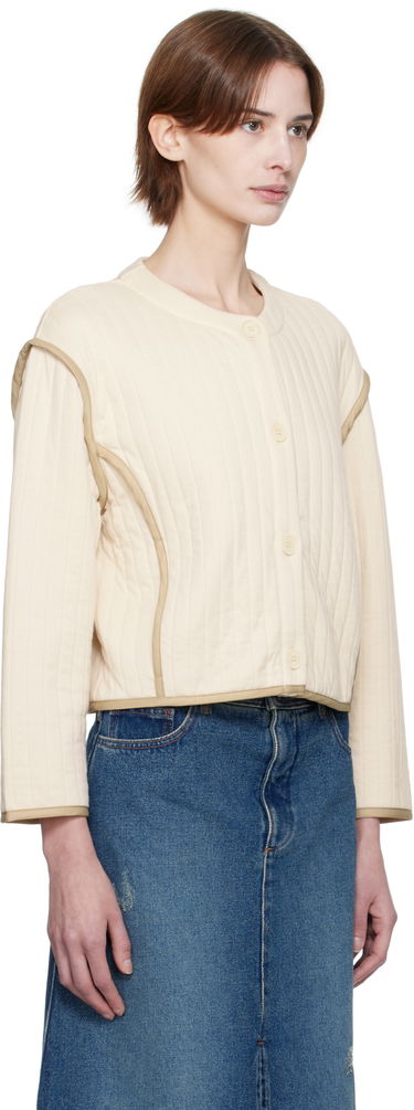Sweater A.P.C. A.P.C. Garance Cropped Quilted Jacket Sort | COHGW-F32010, 4
