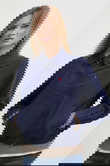 Vindjakke Polo by Ralph Lauren Cotton Bomber Jacket Mørkeblå | 211934952, 4