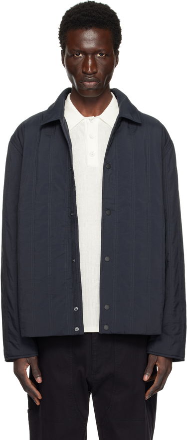 Jakke rag & bone Maxwell Quilted Button-Up Jacket Sort | MBW24H2007XWML, 0