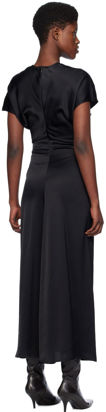 Kjole TOTEME TOTEME Slouch Waist Maxi Dress Sort | 241-WRD1103-FB0020, 2