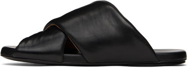 Sneakers og sko Marsèll Marsèll Spanciata Twist Leather Slides Sort | M4468P010666, 2