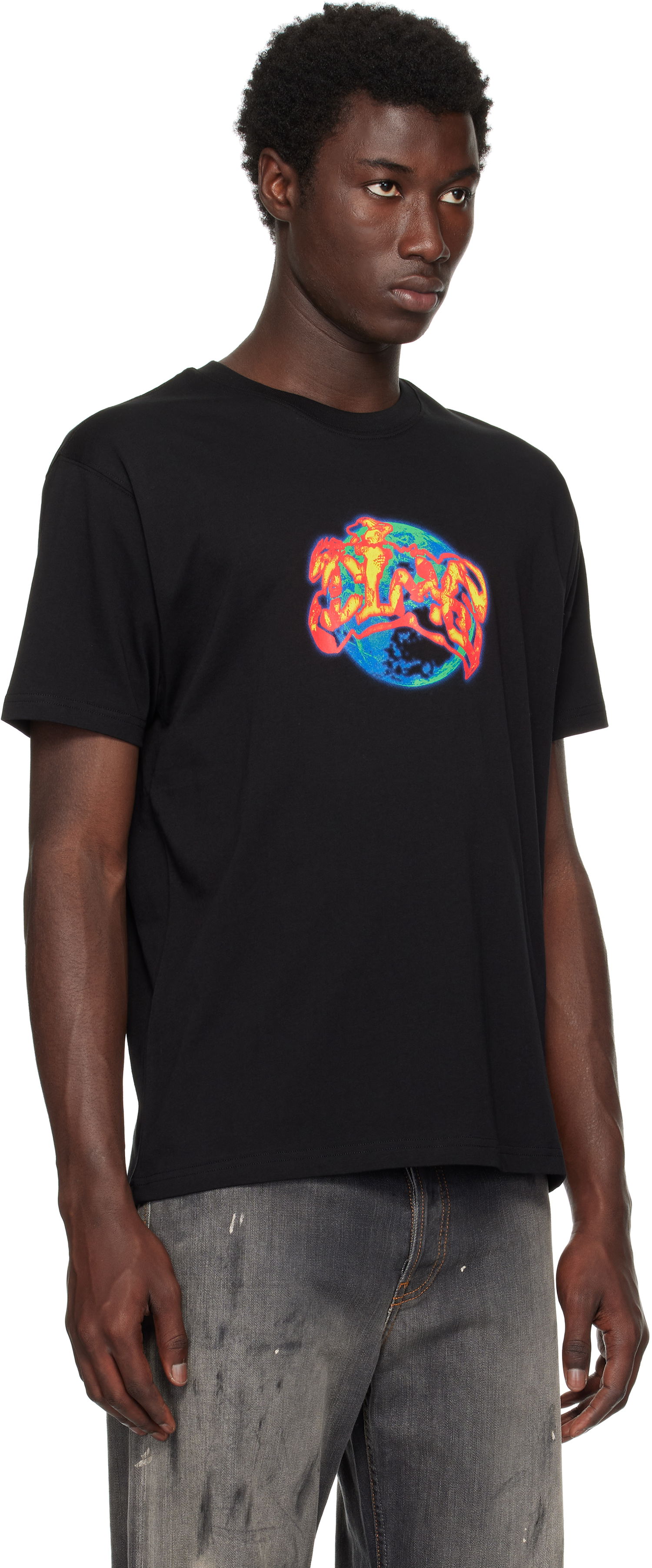 T-shirt Dime Dime Global Graphic T-Shirt Sort | DIMESU2558BLK, 1