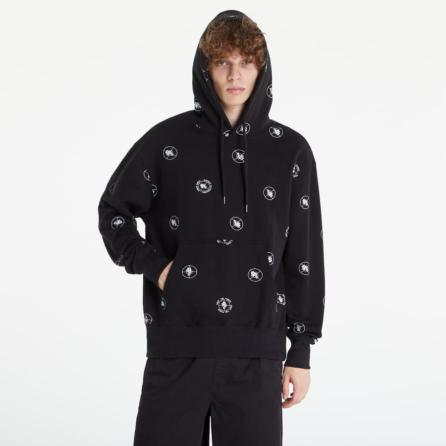 Sweatshirt Element Pexe Polka Hoodie Sort | C1HOC319-ELP2, 0