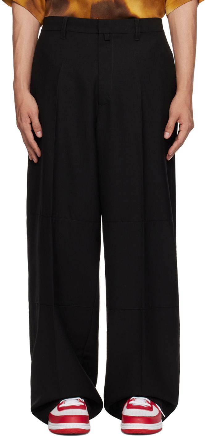 Bukser Ambush AMBUSH Paneled Trousers Sort | BMCA047S23FAB0011000, 0
