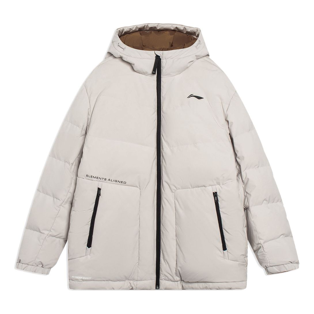 Puffer jakke Li-Ning Lifestyle Puffer Jacket Beige | AYMS013-3, 0