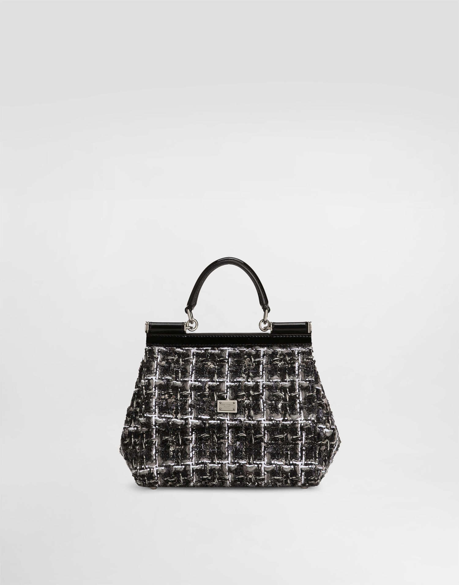 Håndtaske Dolce & Gabbana Dolce & Gabbana Sicily Medium Handbag Sort | BB6003B6M328B956, 0