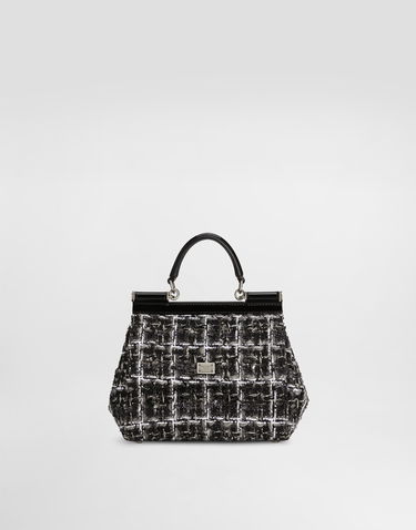 Håndtaske Dolce & Gabbana Dolce & Gabbana Sicily Medium Handbag Sort | BB6003B6M328B956, 0