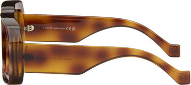 Solbriller Loewe Paula's Ibiza Dive Chunky Squared-Frame Eyewear Brun | LW40064U 192337136368, 2