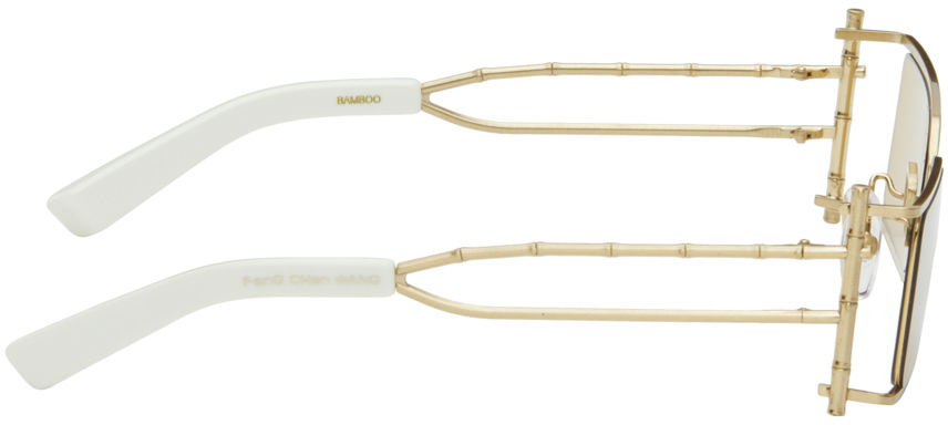 Solbriller Feng Chen Wang Feng Chen Wang Bamboo Sunglasses Gul | SSE-WS01-001, 1