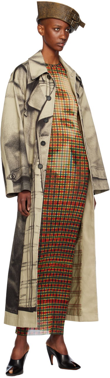 Kjole Jean Paul Gaultier Jean Paul Gaultier Tartan Face Print Maxi Dress Flerfarvet | 24/31-F-RO272-T563-95105030, 3