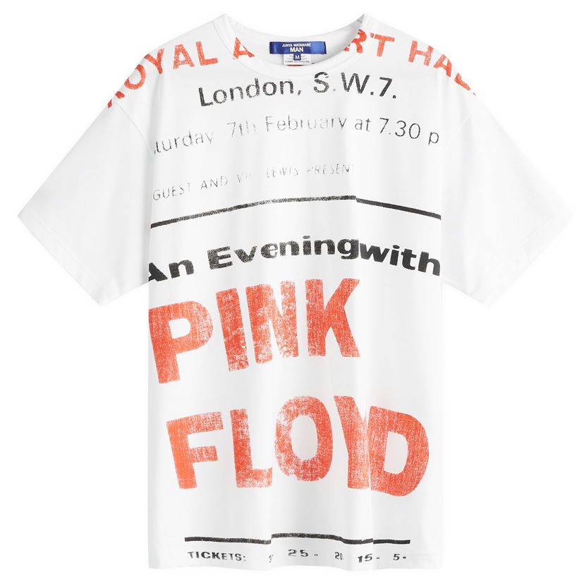 T-shirt Junya Watanabe Junya Watanabe MAN x Pink Floyd Graphic Print T-Shirt, Size M Hvid | WN-T005-051-1