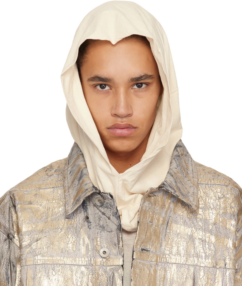 Jakke Rick Owens Rick Owens DRKSHDW Hollywood Grace Hoodie Metalisk | DU01E3474 BHNDB