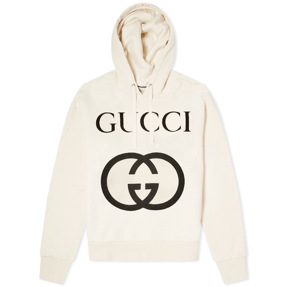 Sweatshirt Gucci Interlock GG Popover Hoody Beige | 475374-X3Q25-9524, 0