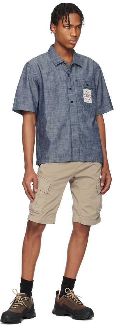 Shorts C.P. Company C.P. Company Stretch Sateen Cargo Shorts Beige | 18CMBE116A005694G, 4