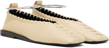 Sneakers og sko Jil Sander Jil Sander Ring Ballerina Flats Beige | J15WZ0009_P4864, 3