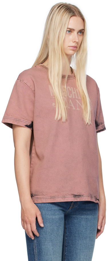 T-shirt Moschino Bleached T-Shirt Lyserød | 242K10212, 1