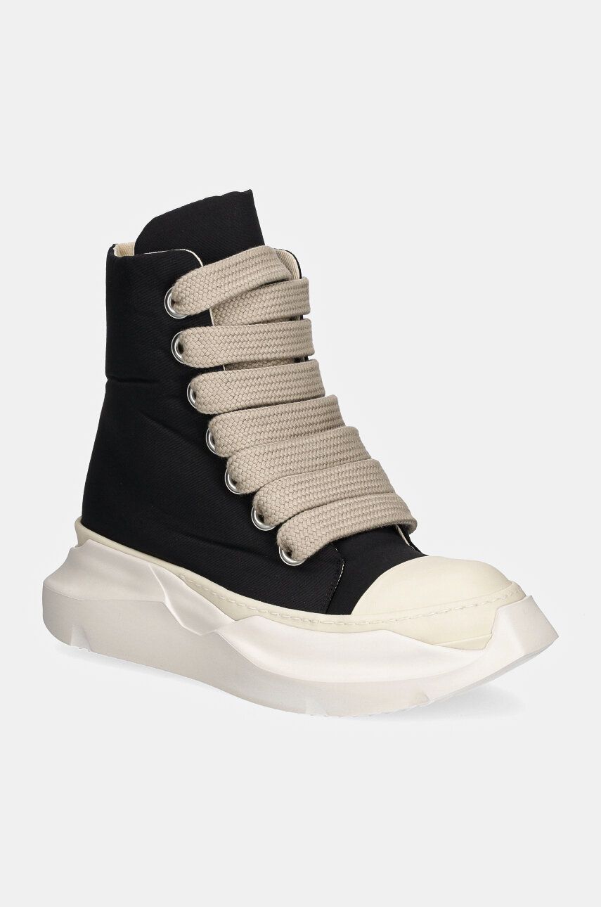 Sneakers og sko Rick Owens Jumbo Laces Abstract Sneak Sort | DU02D2844.MUPAW2, 0