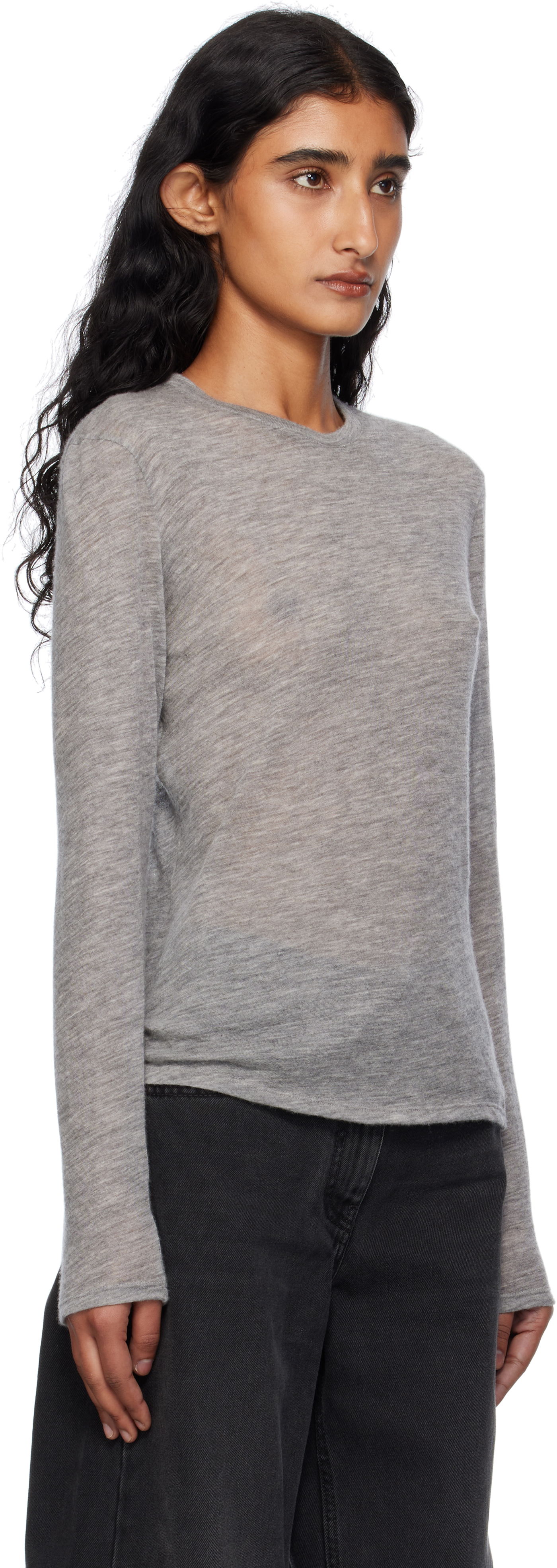 Sweater The Row The Row Iverness Long Sleeve Sweater Grå | 5590-K52, 1