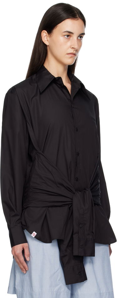 Skjorte Charles Jeffrey Loverboy Charles Jeffrey LOVERBOY Hug Tie-Waist Shirt Sort | 52070401, 1