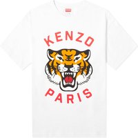 T-shirt KENZO Lucky Tiger Oversized Tee Hvid | FE58TS0064SG-02, 1