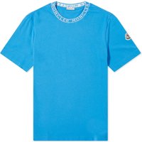 T-shirt Moncler Collar Logo T-Shirt Blå | 8C000-24-8390T-72I, 1