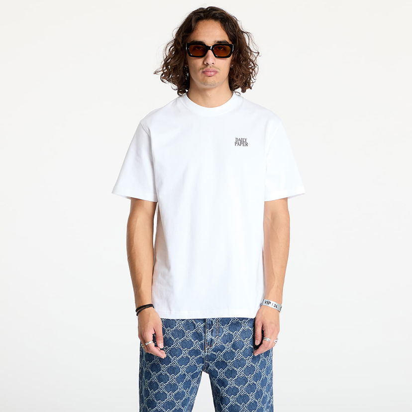 T-shirt DAILY PAPER Smoothie Ss T Shirt White Hvid | 2421046