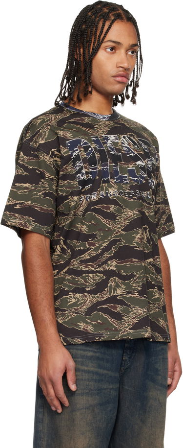 T-shirt Diesel Tiger Stripe Camouflage Graphic T-Shirt Flerfarvet | A19343-0AJFJ-51FA, 1