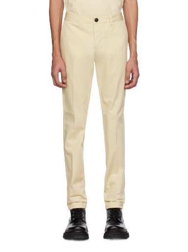 Bukser AMI Straight-Fit Trousers Beige | HTR619.CO0020