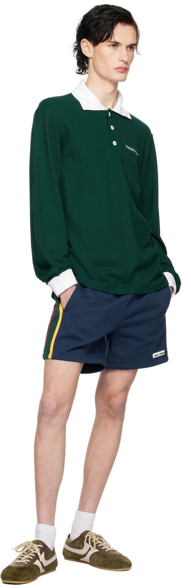 Polo skjorte Casablanca Long Sleeve Polo Grøn | MPS25-JTP-270-01, 3