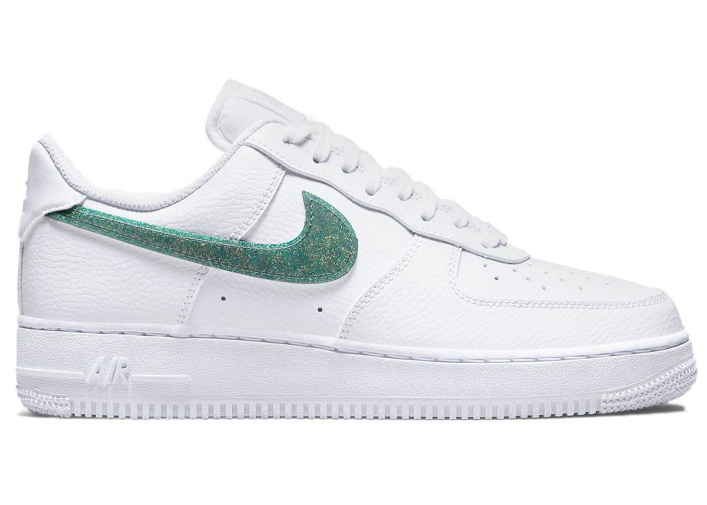 Sneakers og sko Nike Air Force 1 Low Glitter Swoosh Green W Hvid | DH4407-100, 0