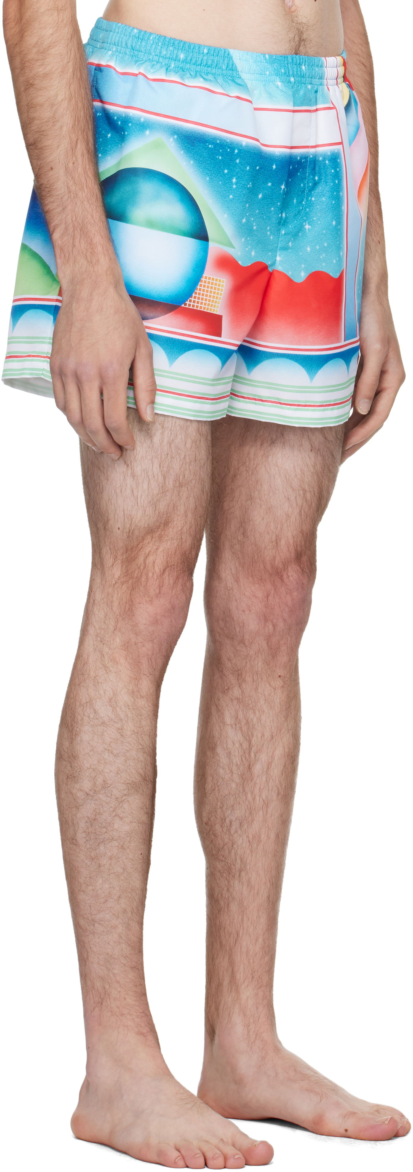 Badetøj Casablanca Casablanca Galaxy Court Swim Shorts Flerfarvet | MPF25-TR-032-02, 1