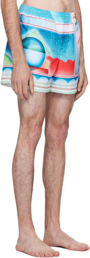 Badetøj Casablanca Casablanca Galaxy Court Swim Shorts Flerfarvet | MPF25-TR-032-02, 1