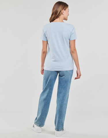 T-shirt Tommy Hilfiger T shirt FROSTED CORP LOGO Turkis | WW0WW38813-0G7, 2