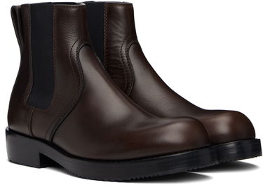 Sneakers og sko Dries Van Noten Dries Van Noten Leather Chelsea Boots Brun | 252-021703-105, 3