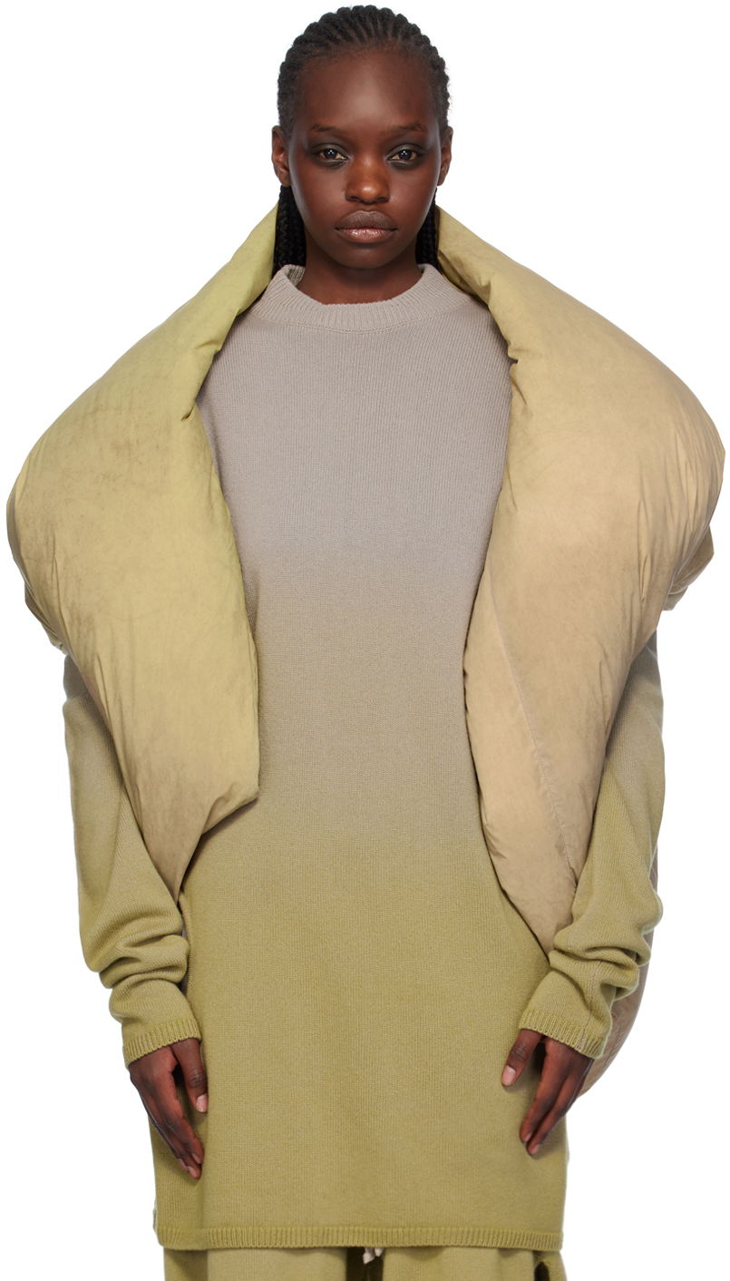 Vest Rick Owens Moncler x Down Vest Grøn | MU02C3C02 M3734