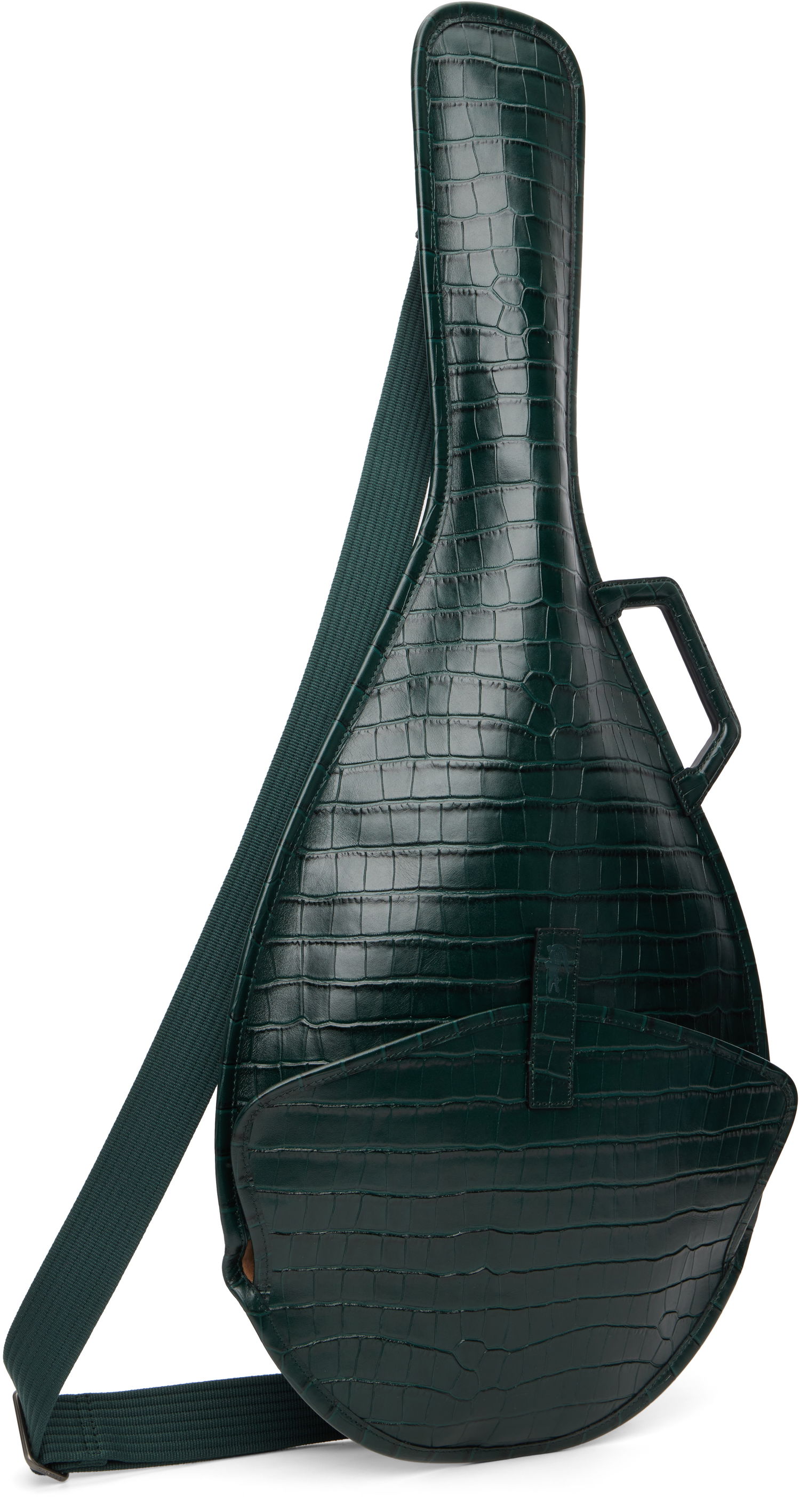 Rygsække og tasker Lacoste Mock Croc Leather Racket Bag Grøn | NU5169DP, 1