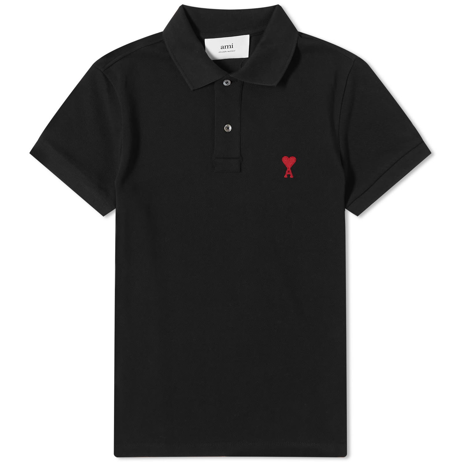 Polo skjorte AMI Small A Heart Polo Tee Sort | BFUPL001-760-001, 0