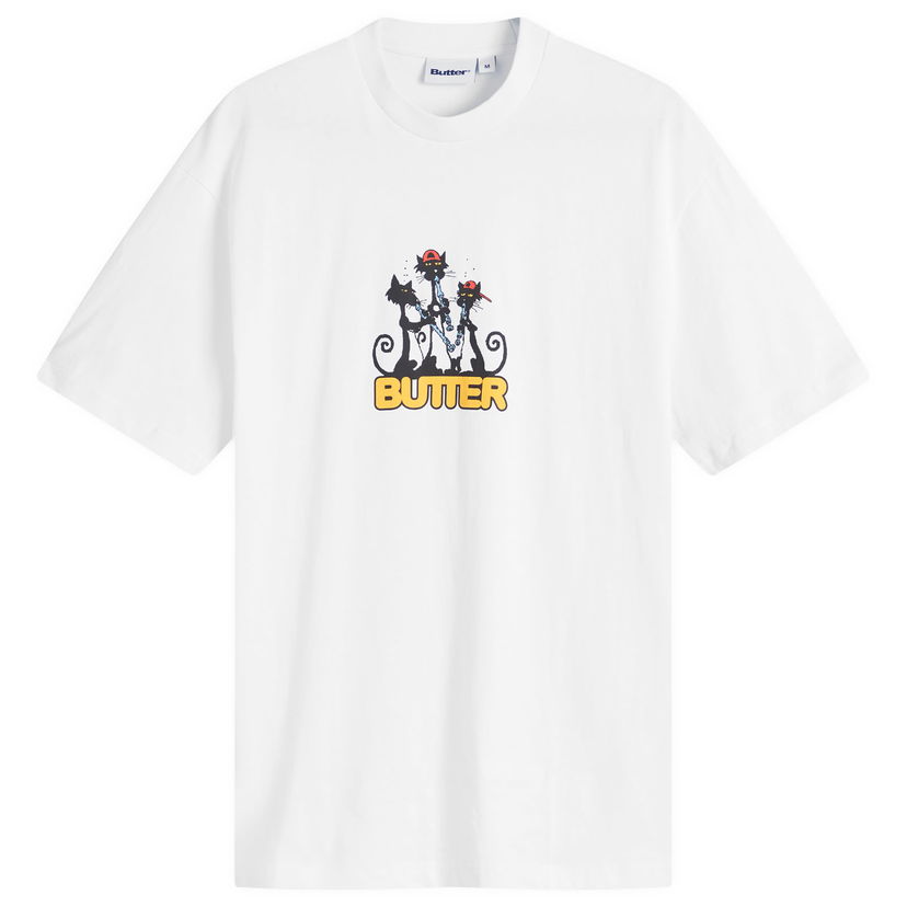 T-shirt Butter Goods White Graphic T-Shirt Size Large Hvid | BGQ4240260-WHT
