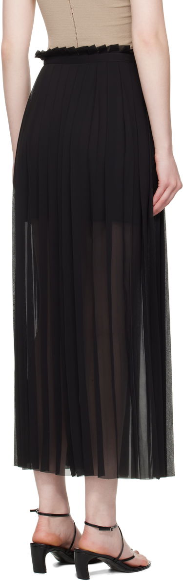 Nederdel AMI AMI Paris Pleated Midi Skirt Sort | FSK353.PL0027, 2