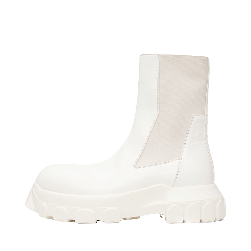 Sneakers og sko Rick Owens Rick Owens Concordians Beatle Bozo Tractor Chelsea Boots Hvid | RU02E1881 LBH