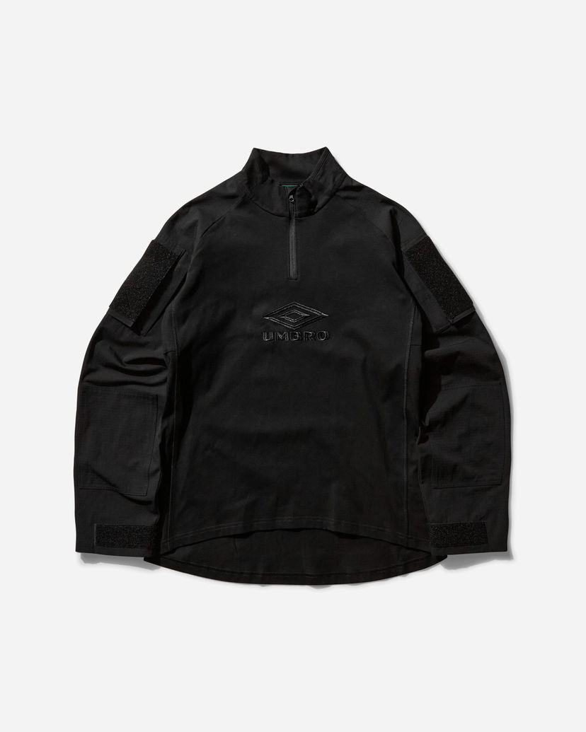Sweatshirt Umbro Tactical Half Zip Sweatshirt Sort | UBMW0254JY68 BLK0001