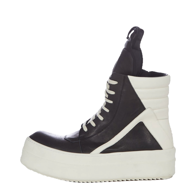 Sneakers og sko Rick Owens Mega Bumper Geobasket "Black White" Sort | RO02C1868-LOO-911
