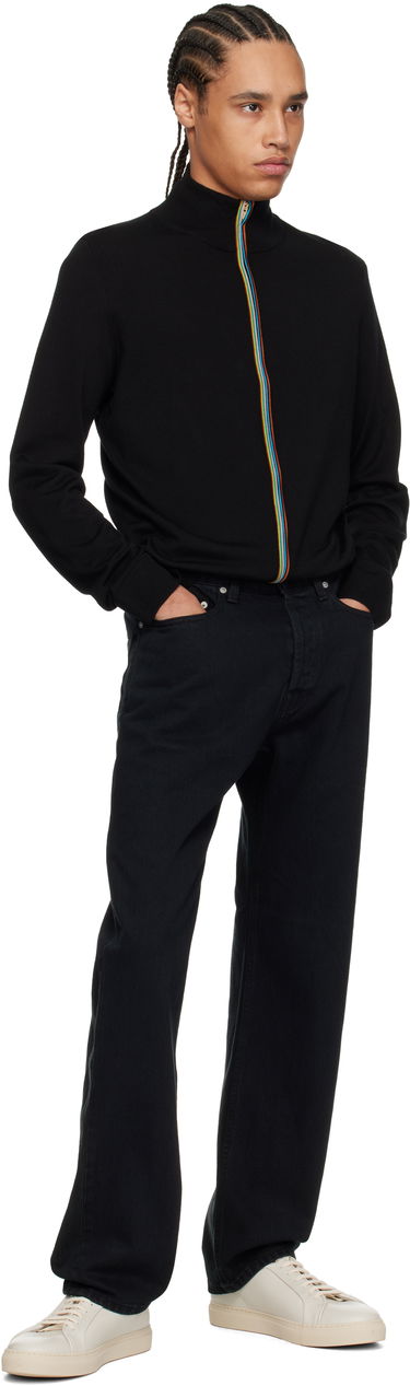 Sweater Paul Smith Paul Smith Signature Striped Zip Cardigan Sort | M1R-248Z-P02094-79, 3