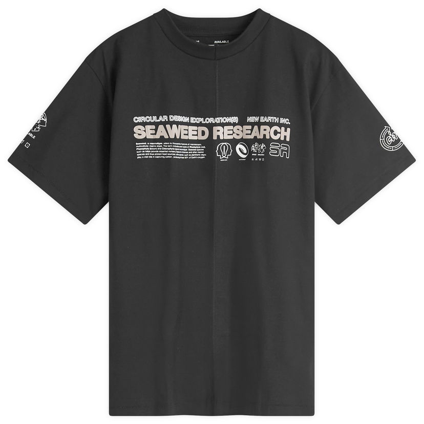 T-shirt Space Available Seaweed Research T-Shirt Black Sort | SA-SRT001-BLK